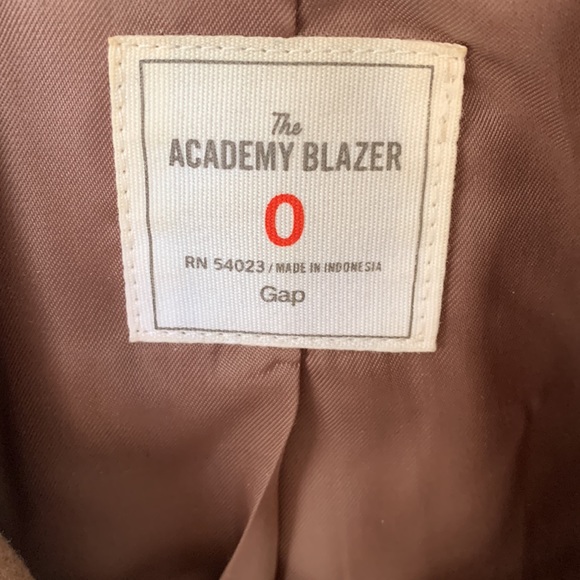 Gap Academy blazer size 0- wool / dark khaki - Picture 2 of 5